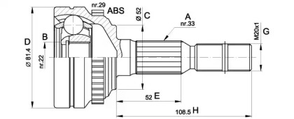 OPEN PARTS CVJ5432.10