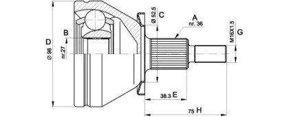 OPEN PARTS CVJ5435.10