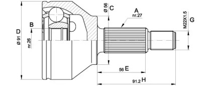 OPEN PARTS CVJ5437.10