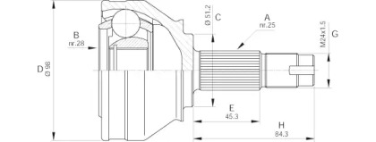 OPEN PARTS CVJ5438.10