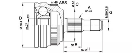 OPEN PARTS CVJ5443.10