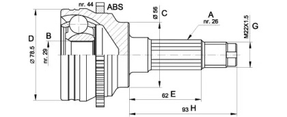 OPEN PARTS CVJ5489.10