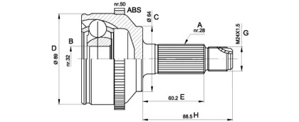 OPEN PARTS CVJ5509.10