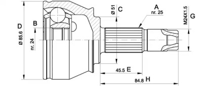 OPEN PARTS CVJ5525.10