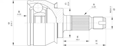 OPEN PARTS CVJ5528.10