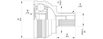 OPEN PARTS CVJ5538.10