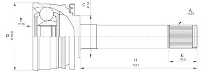 OPEN PARTS CVJ5560.10