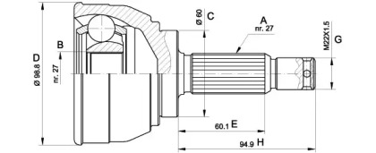 OPEN PARTS CVJ5561.10