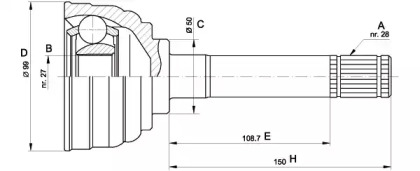 OPEN PARTS CVJ5564.10