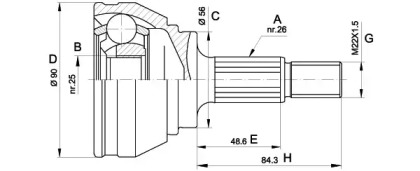 OPEN PARTS CVJ5576.10