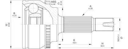 OPEN PARTS CVJ5588.10