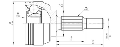 OPEN PARTS CVJ5633.10