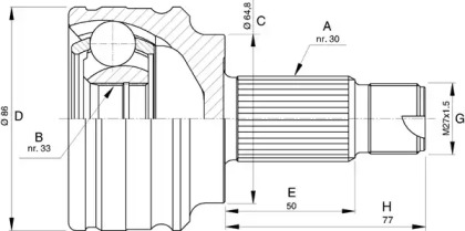 OPEN PARTS CVJ5726.10