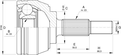 OPEN PARTS CVJ5727.10