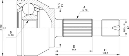 OPEN PARTS CVJ5731.10