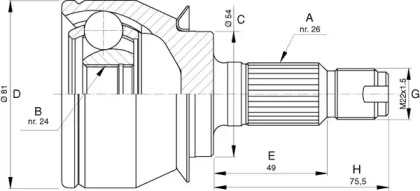 OPEN PARTS CVJ5736.10