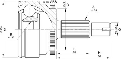 OPEN PARTS CVJ5738.10