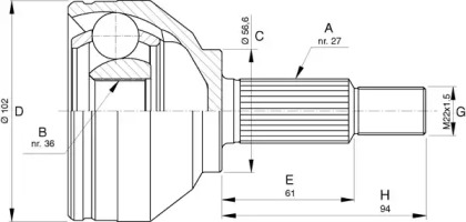 OPEN PARTS CVJ5740.10