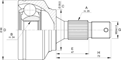 OPEN PARTS CVJ5741.10