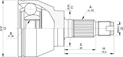 OPEN PARTS CVJ5746.10