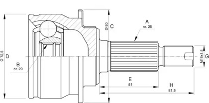 OPEN PARTS CVJ5748.10