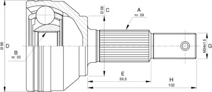 OPEN PARTS CVJ5755.10