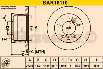 BARUM BAR16110