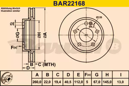 BARUM BAR22168