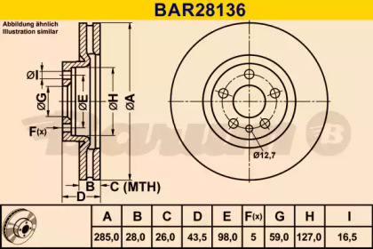 BARUM BAR28136