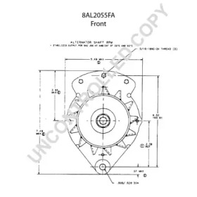 prestolite electric 8al2055fa