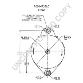 prestolite electric a0014729lc