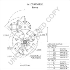 prestolite electric m105r3507se
