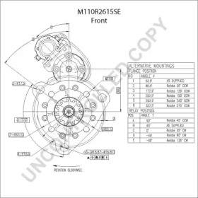 prestolite electric m110r2615se