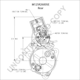 prestolite electric m125r2600se