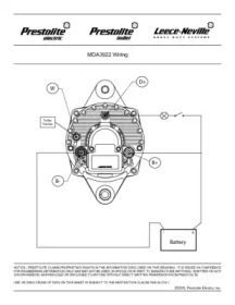 PRESTOLITE ELECTRIC MDA3922