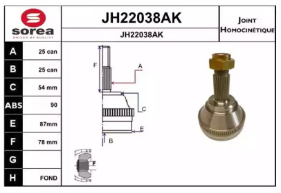 SNRA JH22038AK