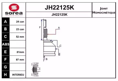 SNRA JH22125K