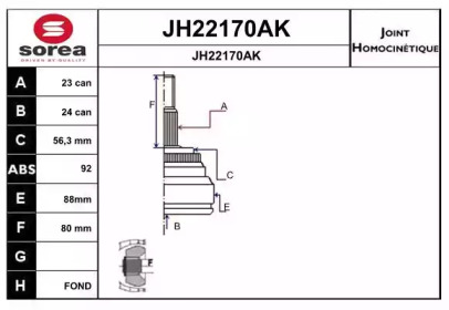 SNRA JH22170AK