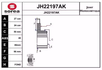 SNRA JH22197AK