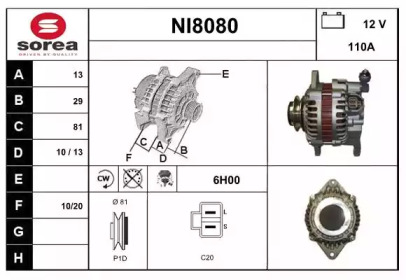 SNRA NI8080