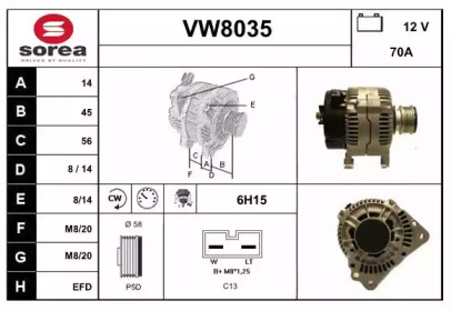 SNRA VW8035