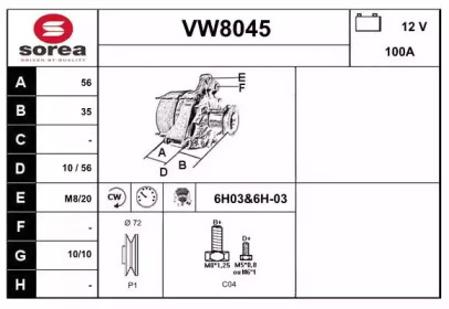 SNRA VW8045