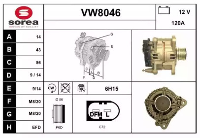 SNRA VW8046