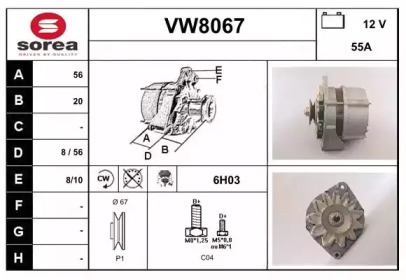 SNRA VW8067