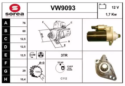 SNRA VW9093