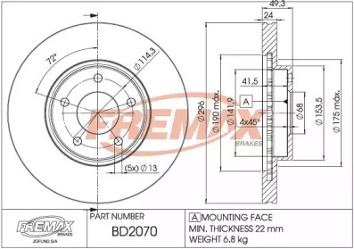 FREMAX BD-2070