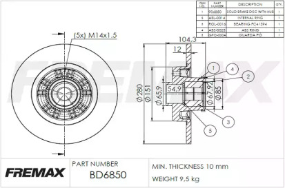 FREMAX BD-6850