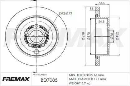 FREMAX BD-7085