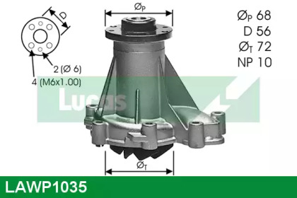 LUCAS ENGINE DRIVE LAWP1035