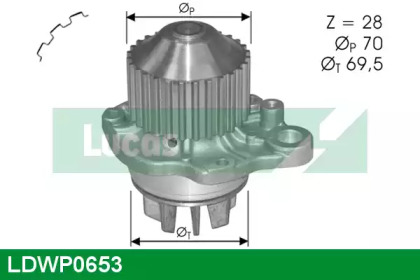 LUCAS ENGINE DRIVE LDWP0653